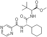 结构式 CAS# 402958-95-6, (2S)-2-环己基-N-(2-吡嗪基羰基)甘氨酰-3-甲基-L-缬氨酸甲酯