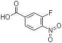 3-Fluoro-4-nitrobenzoic acid molecular structure (CAS 403-21-4)