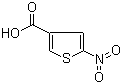 2-硝基噻吩-4-甲酸分子结构 (CAS 40357-96-8)