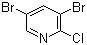 2-Chloro-3,5-dibromopyridine molecular structure (CAS 40360-47-2)