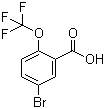 结构式 CAS# 403646-47-9, 5-溴-2-(三氟甲氧基)苯甲酸