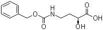 结构式 CAS# 40371-50-4, 2-羟基-4-苄氧羰酰氨基丁酸