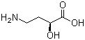结构式 CAS# 40371-51-5, (S)-(-)-4-氨基-2-羟基丁酸