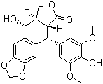 结构式 CAS# 40505-27-9, 4'-去甲鬼臼毒素