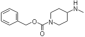 结构式 CAS# 405057-75-2, 4-(甲基氨基)-1-哌啶羧酸苄酯