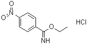 Ethyl 4-nitrobenzimidate hydrochloride molecular structure (CAS 40546-45-0)
