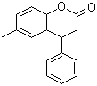 structure of CAS# 40546-94-9, 6-Methyl-4-phenylchroman-2-one;3,4-Dihydro-6-methyl-4-phenyl-2H-1-benzopyran-2-one