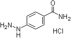 结构式 CAS# 40566-97-0, (4-氨基甲酰苯基)肼盐酸盐