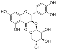 结构式 CAS# 40672-47-7, 紫杉叶素 3-O-beta-D-吡喃木糖苷