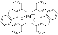结构式 CAS# 40691-33-6, 双(三邻甲苯基膦)二氯化钯