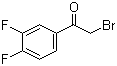 structure of CAS# 40706-98-7, 2-Bromo-1-(3,4-difluorophenyl)ethan-1-one