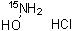 structure of CAS# 40711-48-6, Hydroxylamine-<sup>15</sup>N hydrochloride