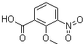 结构式 CAS# 40751-88-0, 2-甲氧基-3-硝基苯甲酸
