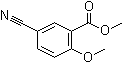 结构式 CAS# 40757-12-8, 5-氰基-2-甲氧基苯甲酸甲酯