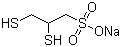 structure of CAS# 4076-02-2, Sodium 2,3-dimercapto-1-propanesulfonate;DMPS; Dimaval; Unithiol; Sodium 2,3-dimercaptopropane sulfonate; 2,3-Dimercaptopropane sulfonic acid sodium salt