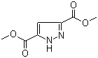 Dimethyl 1H-pyrazole-3,5-dicarboxylate molecular structure (CAS 4077-76-3)
