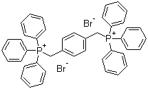 结构式 CAS# 40817-03-6, 对二亚甲苯双(溴化三苯基膦)