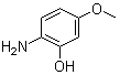 结构式 CAS# 40925-70-0, 2-氨基-5-甲氧基苯酚