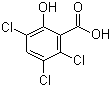 结构式 CAS# 40932-60-3, 3,5,6-三氯水杨酸