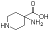 structure of CAS# 40951-39-1, 4-Aminopiperidine-4-carboxylic acid;4-Amino-4-piperidinecarboxylic acid