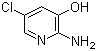 结构式 CAS# 40966-87-8, 2-氨基-3-羟基-5-氯吡啶