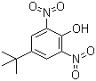 结构式 CAS# 4097-49-8, 4-叔丁基-2,6-二硝基苯酚