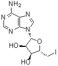 structure of CAS# 4099-81-4, 5'-Iodo-5'-deoxyadenosine;5'-Deoxy-5'-iodoadenosine