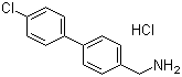 structure of CAS# 410077-96-2, 4-(4-Chlorophenyl)benzylamine hydrochloride;[4-(4-Chlorophenyl)phenyl]methylamine hydrochloride