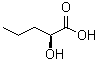 结构式 CAS# 41014-93-1, (S)-alpha-羟基戊酸