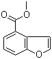 结构式 CAS# 41019-56-1, 苯并呋喃-4-羧酸甲酯; 4-苯并呋喃羧酸甲酯
