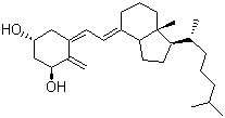 结构式 CAS# 41294-56-8, 阿法骨化醇; 法能; 9,10-开环胆甾-5,7,10(19)-三烯-1,3-二醇