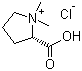 Stachydrine chloride molecular structure (CAS 4136-37-2)