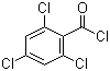 2,4,6-三氯苯甲酰氯分子结构 (CAS 4136-95-2)