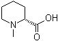 结构式 CAS# 41447-17-0, (R)-1-甲基-2-哌啶羧酸