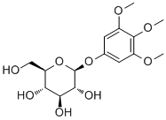 结构式 CAS# 41514-64-1, 3,4,5-三甲氧基苯基 beta-D-吡喃葡萄糖苷