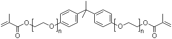 structure of CAS# 41637-38-1, Bisphenol A ethoxylate dimethacrylate;ethane-1,2-diol;4-[2-(4-hydroxyphenyl)propan-2-yl]phenol;prop-2-enoic acid