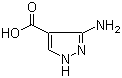 structure of CAS# 41680-34-6, 3-Aminopyrazole-4-carboxylic acid;3-Amino-1H-pyrazole-4-carboxylic acid