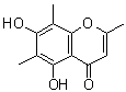 structure of CAS# 41682-21-7, 5,7-Dihydroxy-2,6,8-trimethylchromone;8-Methyleugenitol