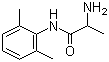 结构式 CAS# 41708-72-9, 妥卡尼; 2-氨基-N-(2,6-二甲基苯基)丙酰胺; N-(2-氨基丙酰基)-2,6-二甲基苯胺