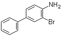 structure of CAS# 41738-70-9, 3-Bromo-1,1'-biphenyl-4-amine;3-Bromo-4-aminobiphenyl; 4-Amino-3-bromobiphenyl; NSC 136303