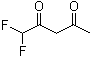 结构式 CAS# 41739-23-5, 1,1-二氟-2,4-戊二酮