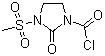 structure of CAS# 41762-76-9, 3-Chlorocarbonyl-1-methanesulfonyl-2-imidazolidinone;3-(Methylsulphonyl)-2-oxoimidazolidine-1-carbonyl chloride