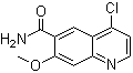 结构式 CAS# 417721-36-9, 4-氯-7-甲氧基喹啉-6-甲酰胺
