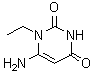 结构式 CAS# 41862-09-3, 1-乙基-6-氨基尿嘧啶