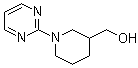 structure of CAS# 419557-05-4, 1-(2-Pyrimidinyl)-3-piperidinemethanol