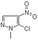 结构式 CAS# 42098-25-9, 5-氯-1-甲基-4-硝基吡唑