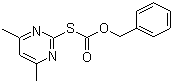 structure of CAS# 42116-21-2, Benzyl-4,6-dimethyl-pyrimidine-2-thio formate;O-Benzyl S-(4,6-dimethyl-2-pyrimidinyl)carbonothionate; Benzyl-4,6-dimethylpyrimidyl-2 -thiol-carbonate; Z-Reagent