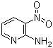 结构式 CAS# 4214-75-9, 2-氨基-3-硝基吡啶