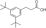 结构式 CAS# 42288-01-7, 3,5-二叔丁基苯丙酸
