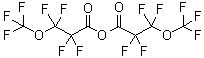 structure of CAS# 42566-65-4, 2,2,3,3-Tetrafluoro-3-(trifluoromethoxy)propanoic acid anhydride